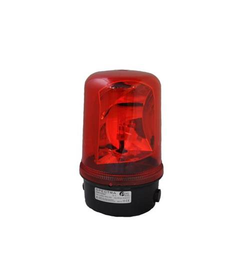 Rotating Beacon B400RTH 230vAC 1:RED 40w Halogen GY6.35/GY6.35 IP65